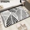Nordic Tree Leaf Floor Mat Thickened Absorbent Foot Mat Bathroom Door Mat Entrance Door Mat