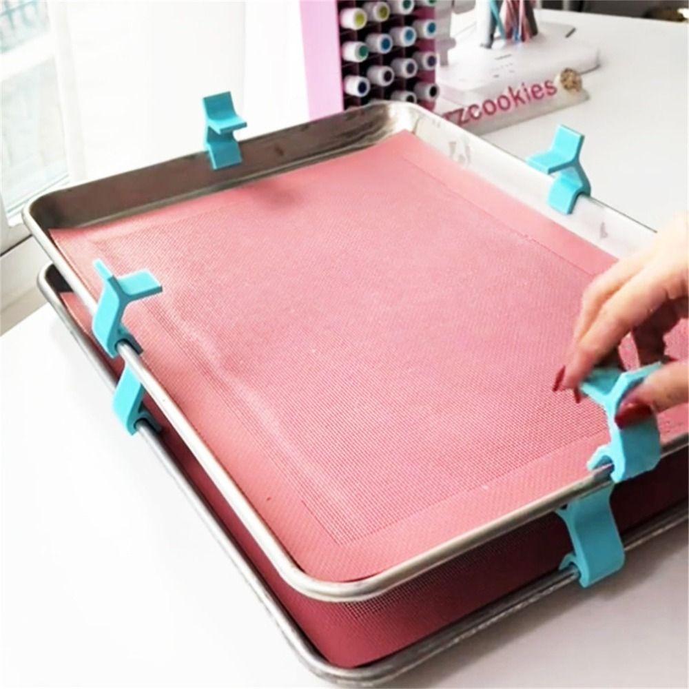Plastic Trays Stacking Holder Space-Saving Pallet Clamp Refrigerator Tray Clamp  for Home Kitchen