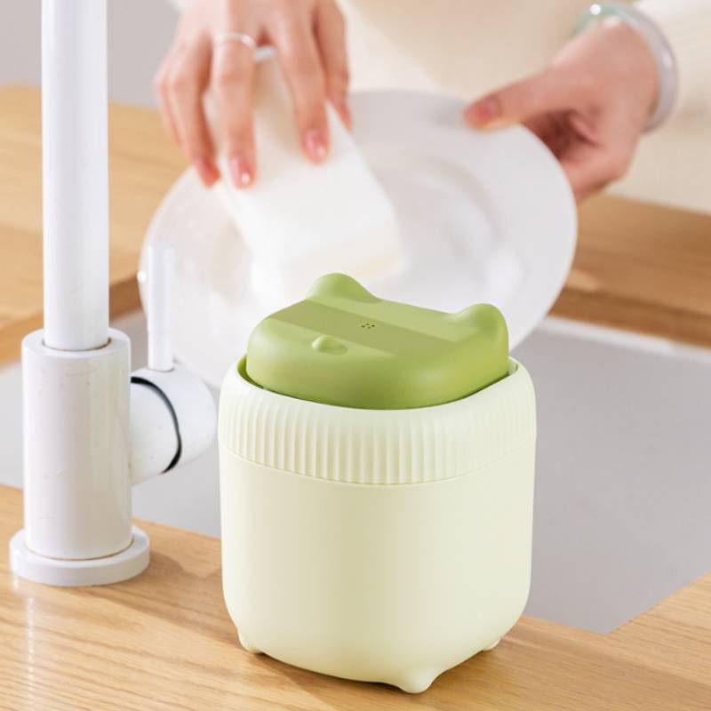 Kitchen Soap Dispenser With Push Button For Home Cleaning And Hand Washing