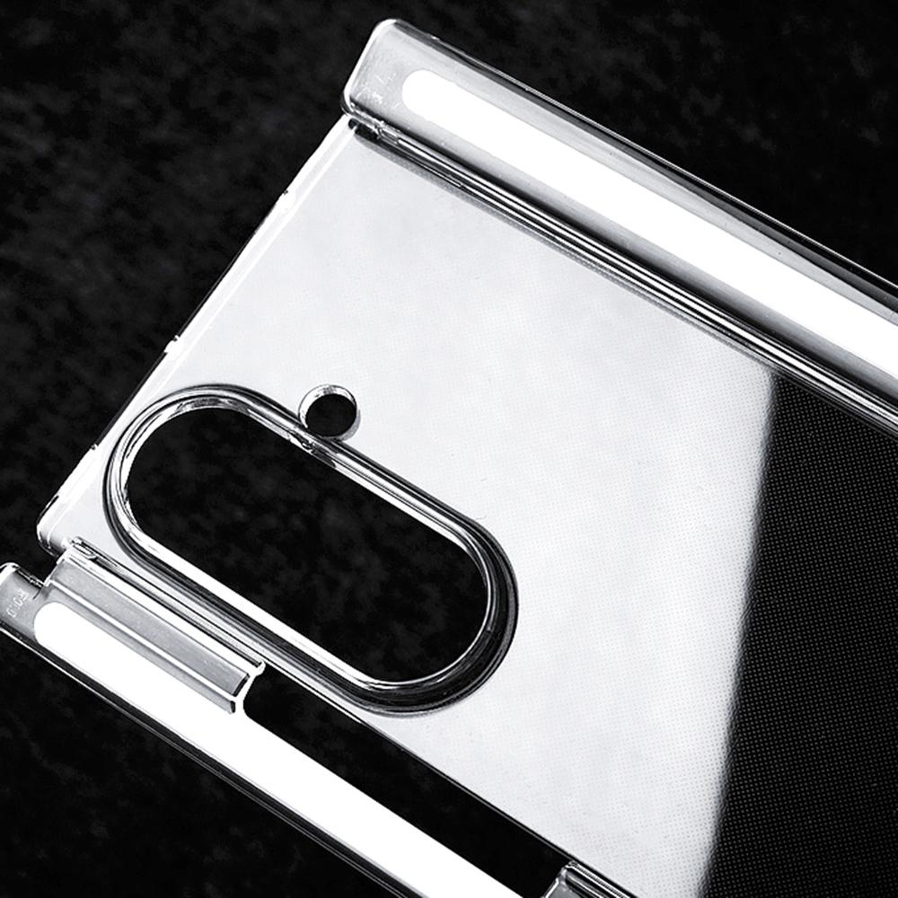 For Samsung Galaxy Z TriFold 5G Clear Case Hard PC Double Axis Anti-Scratch Phone Cover