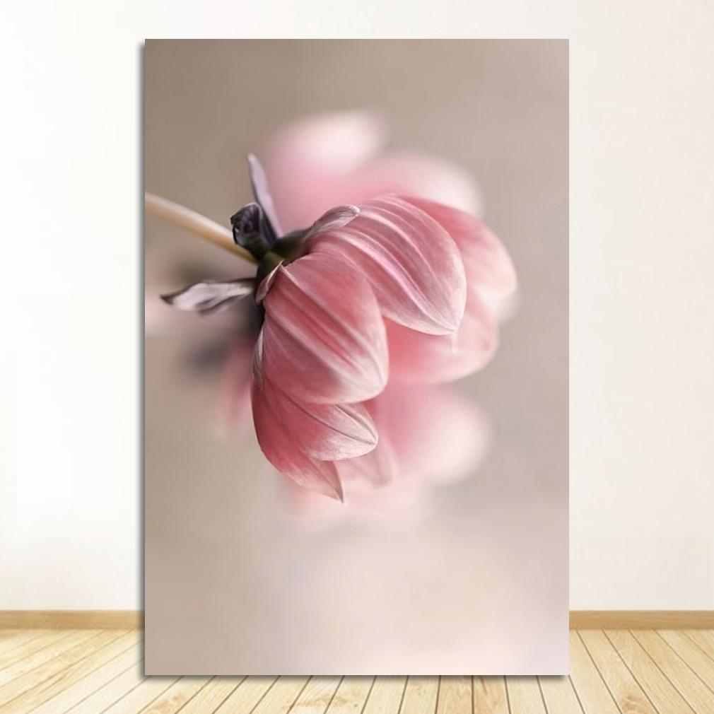 Nordic Poster Beauty Life Pink Flowers Pictures Modular Wall Art Prints Canvas Painting for Living RoomModern Home Decoration