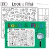 Interactive Find & Color Book Thicken Paper Enhanced Attention Hidden Object Coloring Book Observation Skills Seek & Color Book