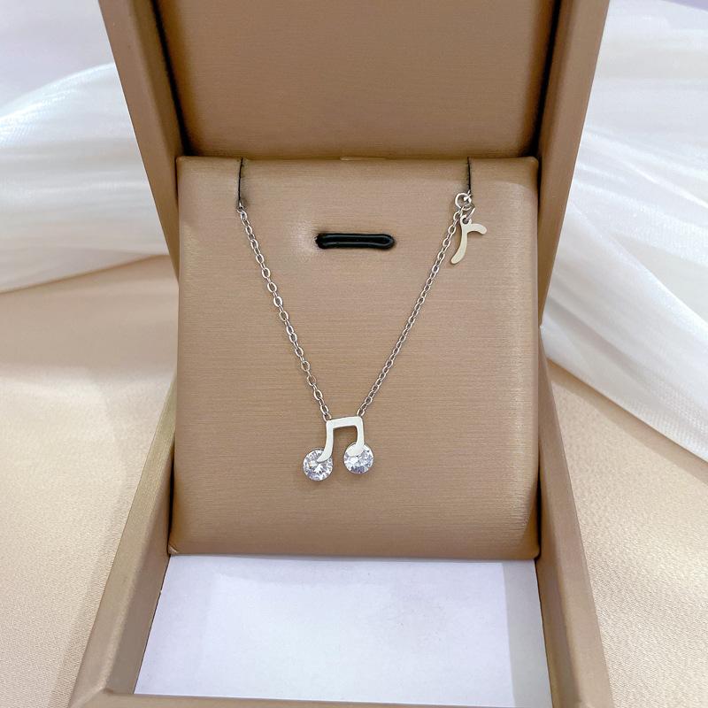 Geometric Planet Personality Minimalist Wind Furnace Real Gold Necklace Female Collarbone Chain