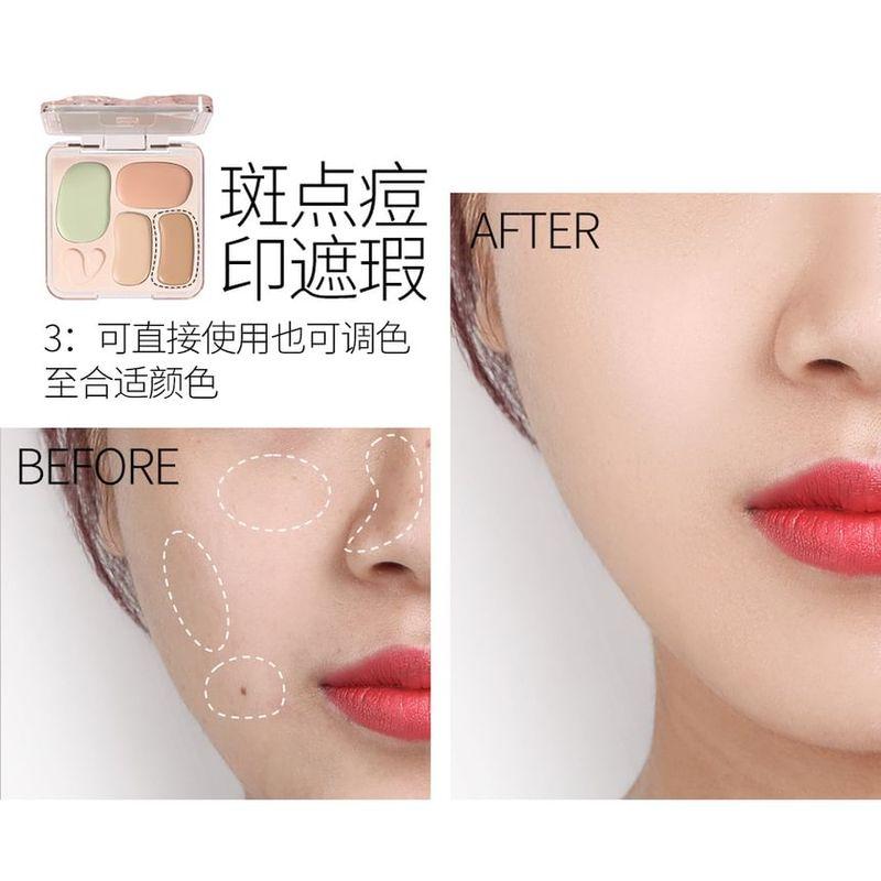 VEECCI - Adaptable 4-Color Concealer Palette - 2 Colors