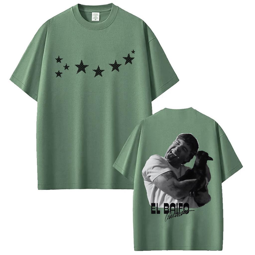 Rapper Quevedo EL BAIFO 2026 Graphic Tshirts Unisexs Women Fashion Hip Hop Streetwear Tshirt Casual Cotton Short Sleeve T Shirts