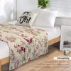 Laura Ashley Flowers Brids Throw Blanket Heavy Luxury St Thermal Blankets
