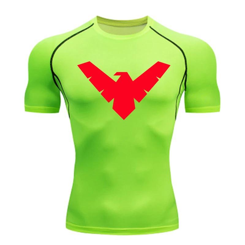 Tricou de compresie cu mânecă scurtă de vară pentru bărbați, top sport, tricou de alergare, uscare rapidă, îmbrăcăminte pentru sală, protecție solară, mânecă lungă