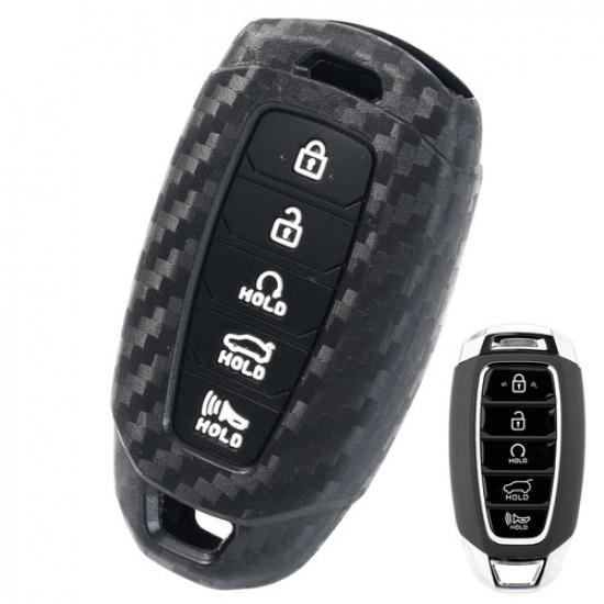 5Button Key Fob Chain Cover Case Protect For Hyundai Palisade Elantra