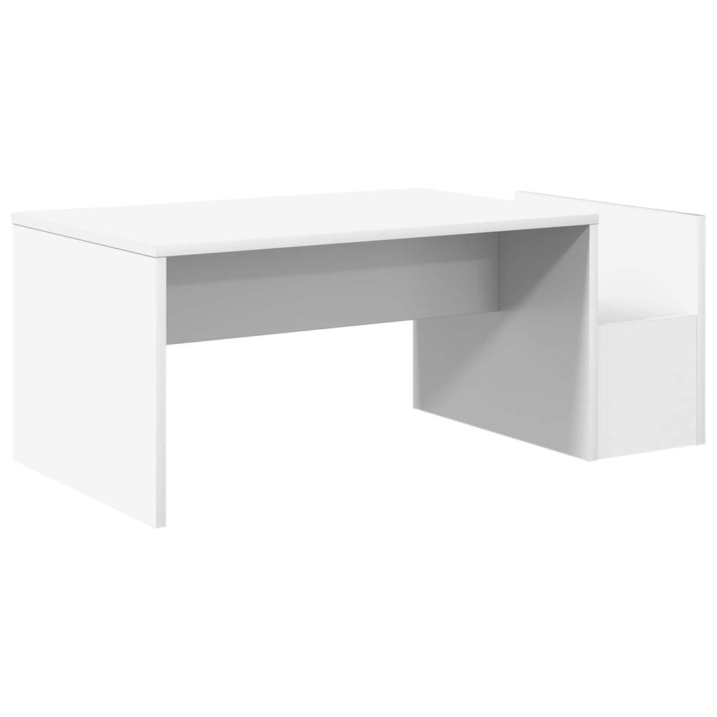 White Coffee Table 90 x 45 x 35 cm Engineered Wood