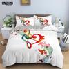 Musical Note Bedding Set 2/3pcs Music Theme Quilt Cover King/Queen Size With Pillowcase Fashionable Psychedelic Soft Duvet Cover