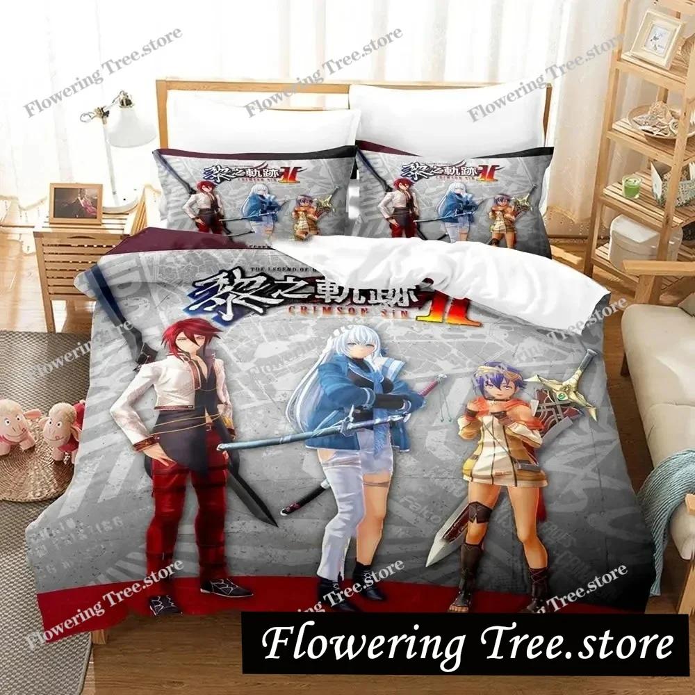 Anime The Legend Of Heroes Bettwäsche-Set Bettbezug Bett-Set Bettbezug Kissenbezug Bettdecke King Queen Size Jungen Erwachsene Bettwäsche
