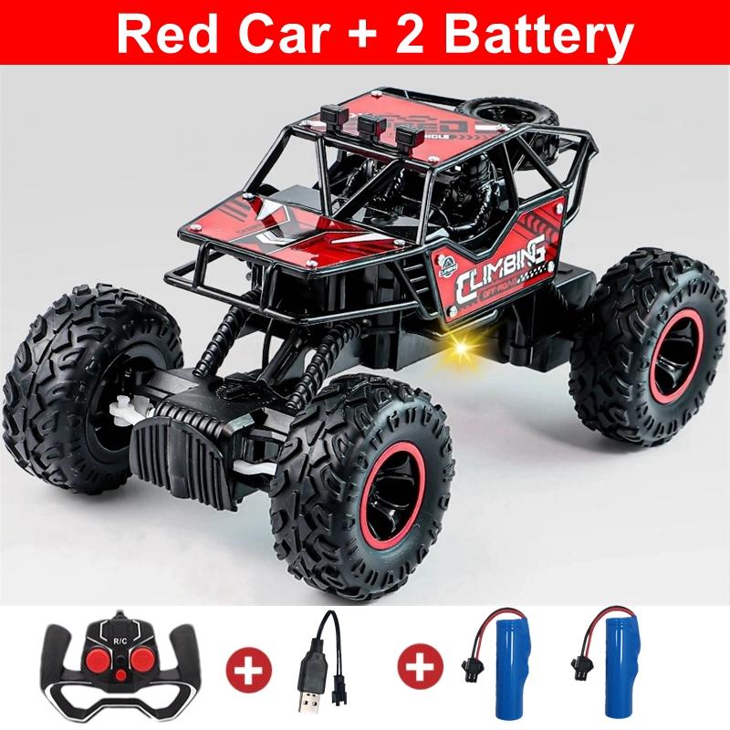 

2.4g Remote-controlled Alloy Off-road Vehicle With Long-distance Lighting, Climbing Monster Children s Racing Toy Car, Kids Gift