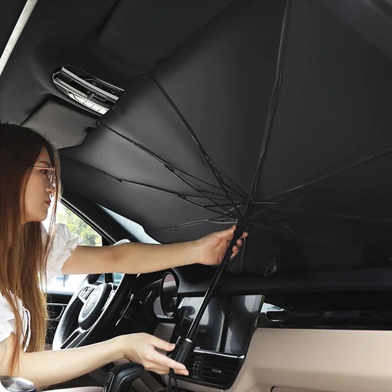2026 Nou Pentru Mașină Toyota Parasolar Retractabil Protecție Solară Izolare Termică Umbrelă Pentru Toyota Corolla Yaris Aygo Prius CHR Camry Aur