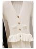 Elegant French-Style V-Neck Slim Fit Fishtail Knit Dress