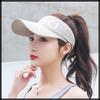 Plain Mesh Visor Cap Hat for CA810 [White Fang] Outdoors, Walking, Fishing, Golf, Women's (Black)