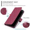 For Samsung Galaxy A06 4G Crossbody Leather Case Ring Buckle Wallet Stand Rhombus Mobile Cover