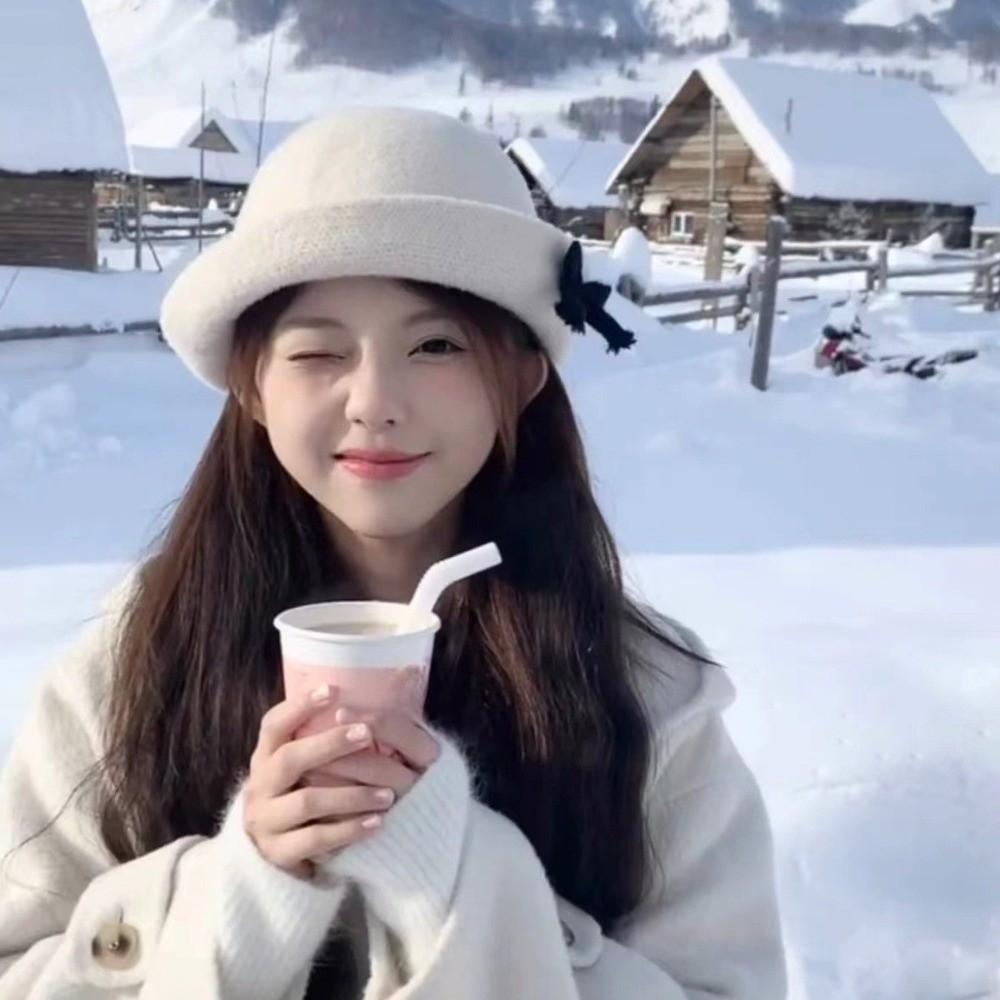 Solid Color Bow Bucket Cap Korean Style Women Bucket Hat Temperament Woolen Fishing Cap  Streetwear