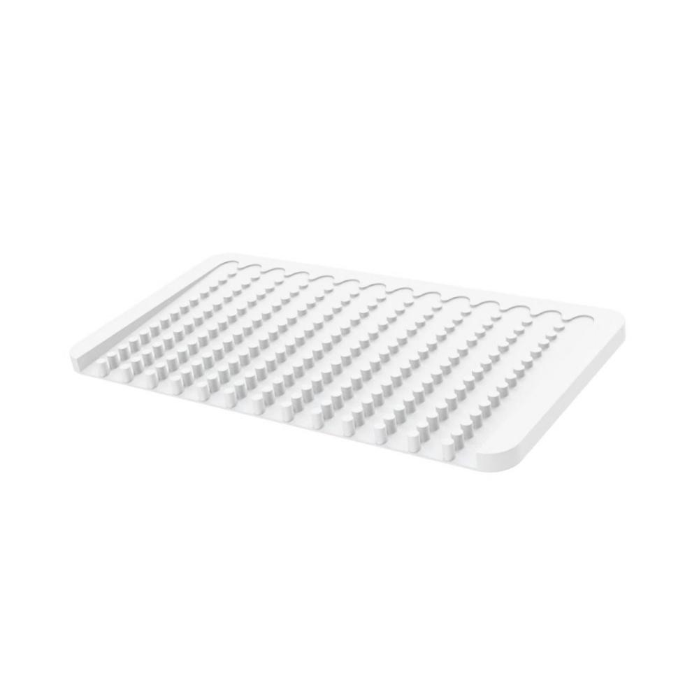 Silicone Drainage Mat Water-Draining Mat Kitchen Counter Silicone Drying Mat Dishware Ramp Drainage Mat