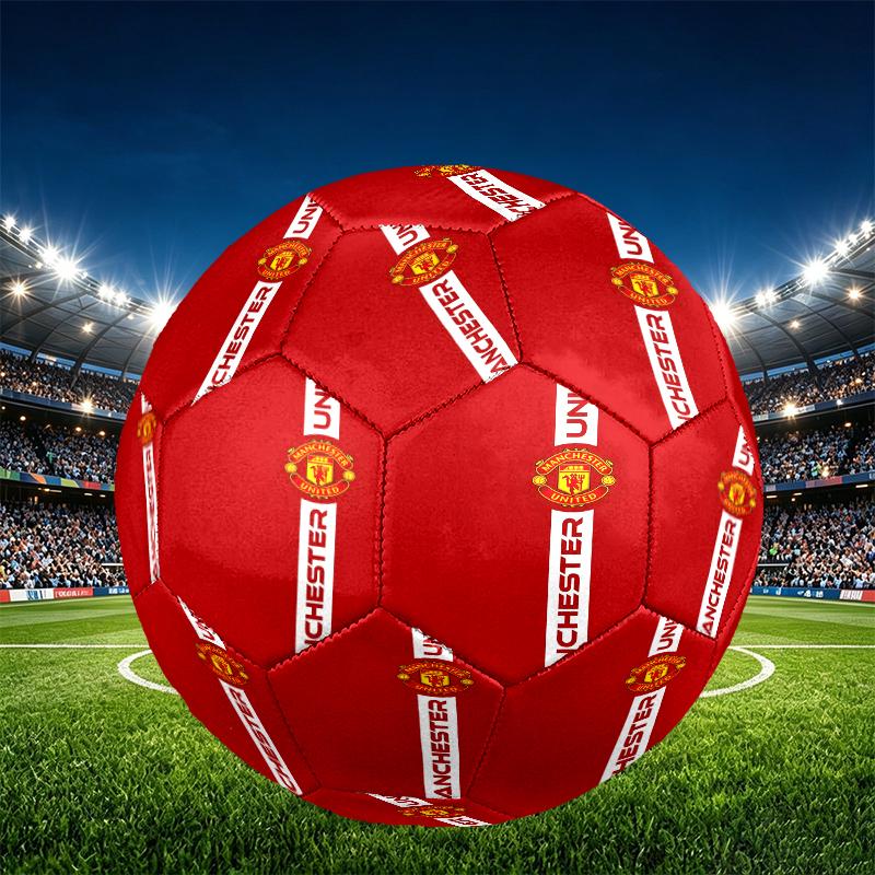 Football team.C Print Size 5 Soccer Ball, PU Wear Resistant Football for Match Training and Daily Practice, Birthday Gift for Soccer Fans
