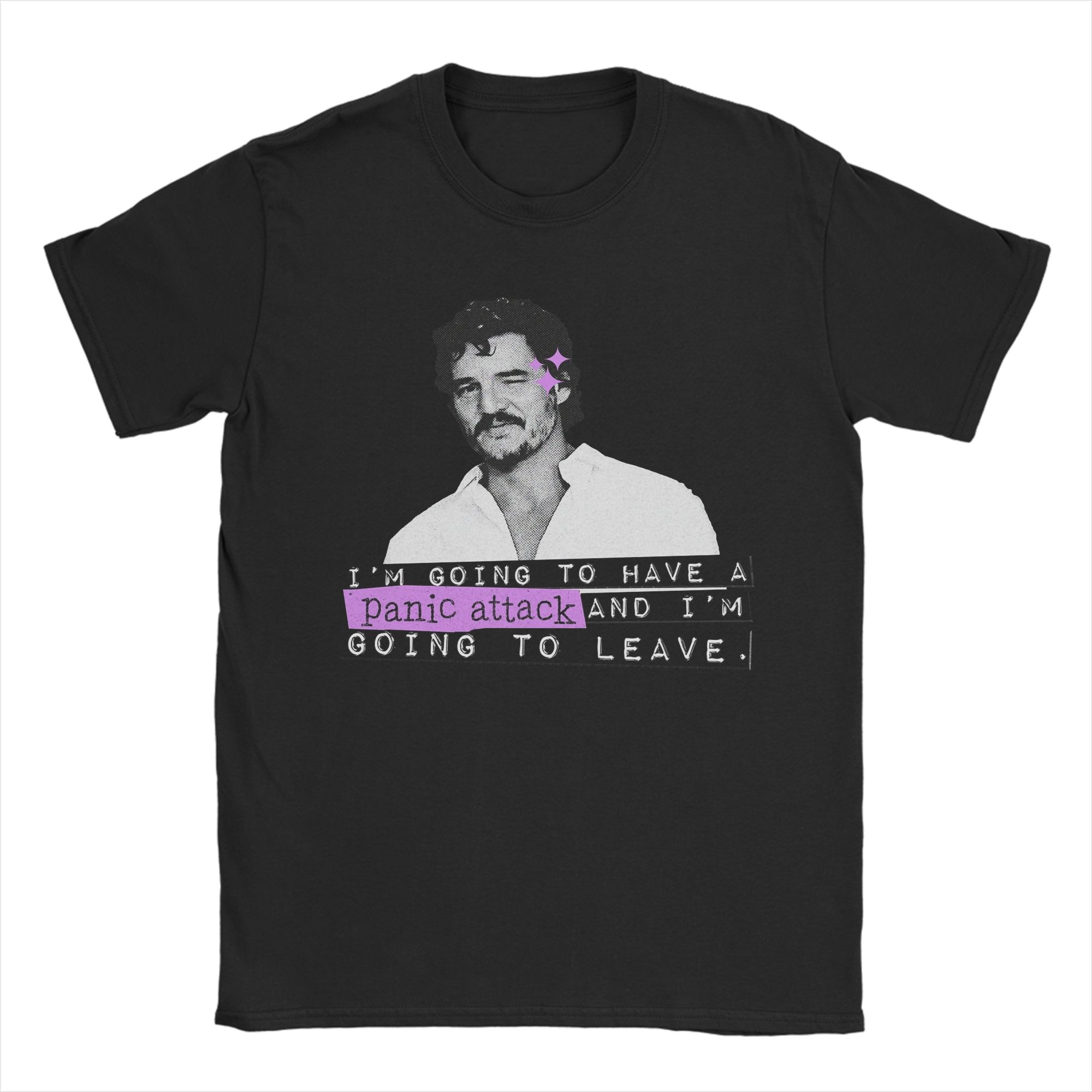 

Men T-Shirts I m Going to Have a Heart Attack Awesome Pure Cotton Tees Short Sleeve Pedro Pascal T Shirt Crew Neck Tops Printed 3XL