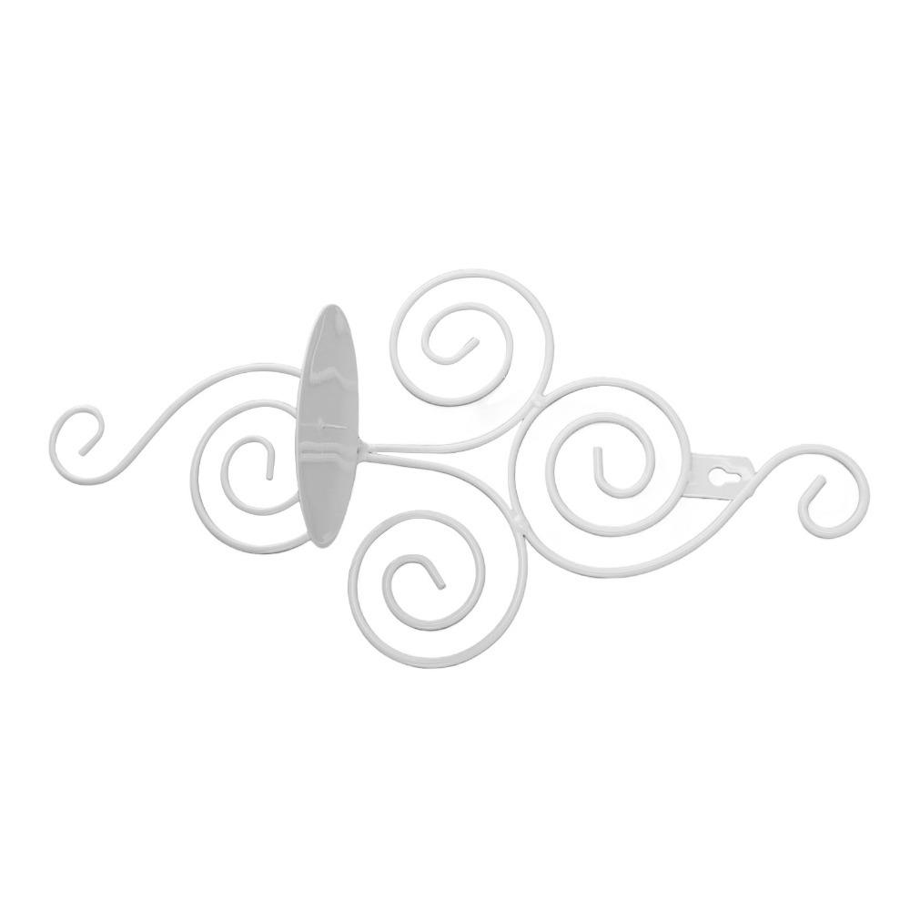 2pcs Iron Foldable Wall Candle Holder Black Golden White Metal Candle Wall Decor Cafe белый