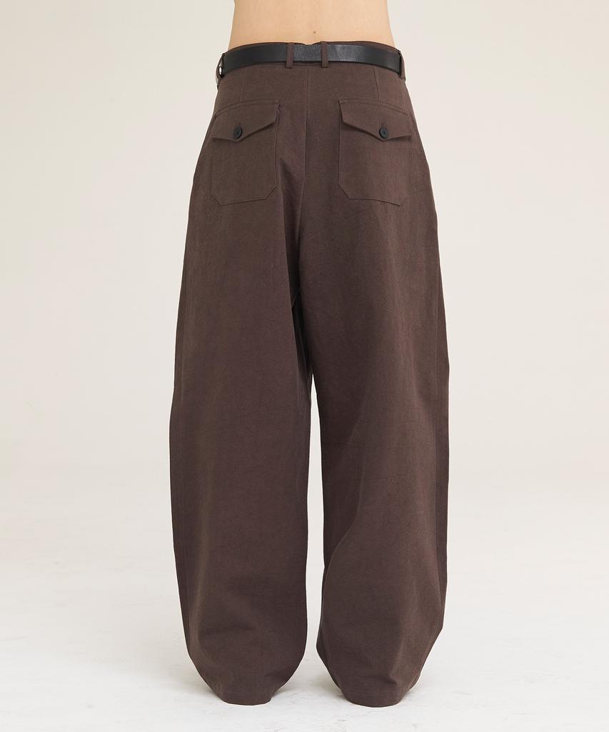 Akesi Harrison Wide Chino Pants_Washed Brown