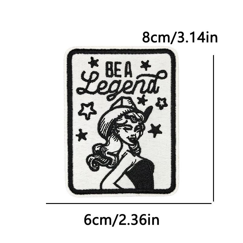 10pcs /Lots Pink Horse Heart Patch Pattern Letter Slogan Embroidered Patches Jackets Hats Backpack Sew Badges Iron On Patches Diy 