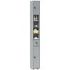 180cm Slim Bathroom Cabinet, with Drawer, Shelves and Cupboards - Grey