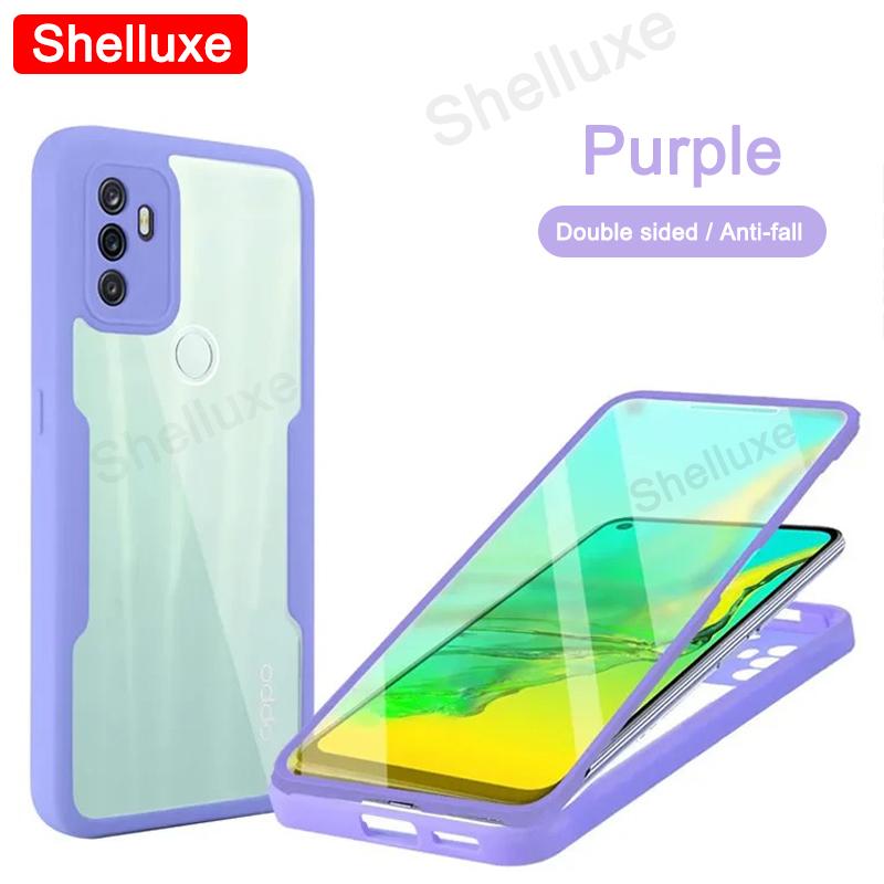 360 Ganzkörper Vorderseite+Rückseite Klare Hülle Shelluxe Für OPPO A53 A53s A33 A32 OppoA53 OppoA53s 2020 Silikon Doppelseitige Handyhülle