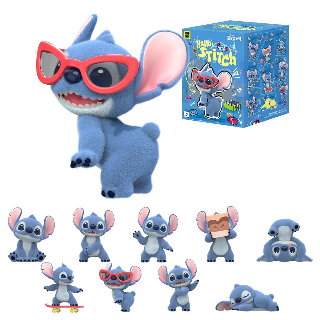 TOP TOY Disney Series Gachapon Blind Box Figure Soft Vinyl PVC Premium Toy Birthday Gift for Disney Character Collectors "Hello, Stitch" [1 Piece]
