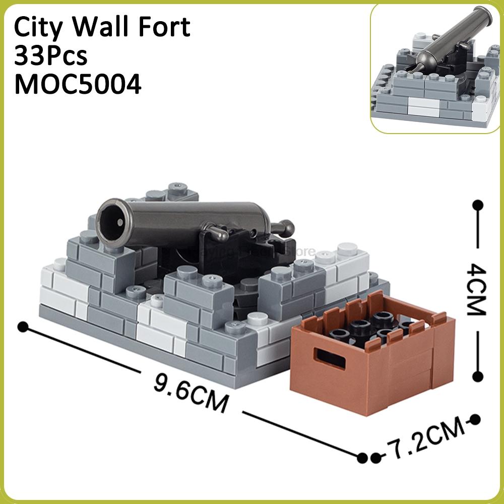 MOC Mittelalterliche Kriegssteine Kanonenwagen Waffe Katapult Armbrust Kompatible Figur Bausteine Spielzeug Für Kinder Erwachsene Freunde Geschenke