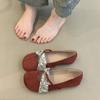 Soft Leather Version~ Retro Round Head Ballet Single Shoes Women's Shallow Mouth Flat Shoes Gentle Evening New Chinese Mary Jane Shoes