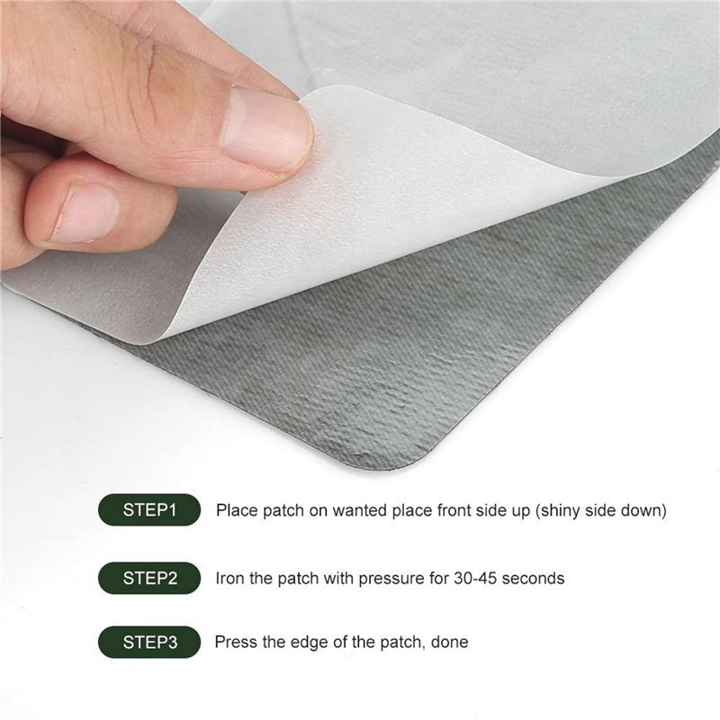 Good-Iron On Patches 20 Pieces Jacket Jean Clothes Patches Kit, 4.9 X 3.7 Inch, Dark Assortment, 5 Colors