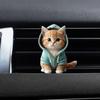 Diffusore di deodorante per auto per gatti, clip di ventilazione per diffusore di aromi, clip di ventilazione per decorazione degli interni dell'auto