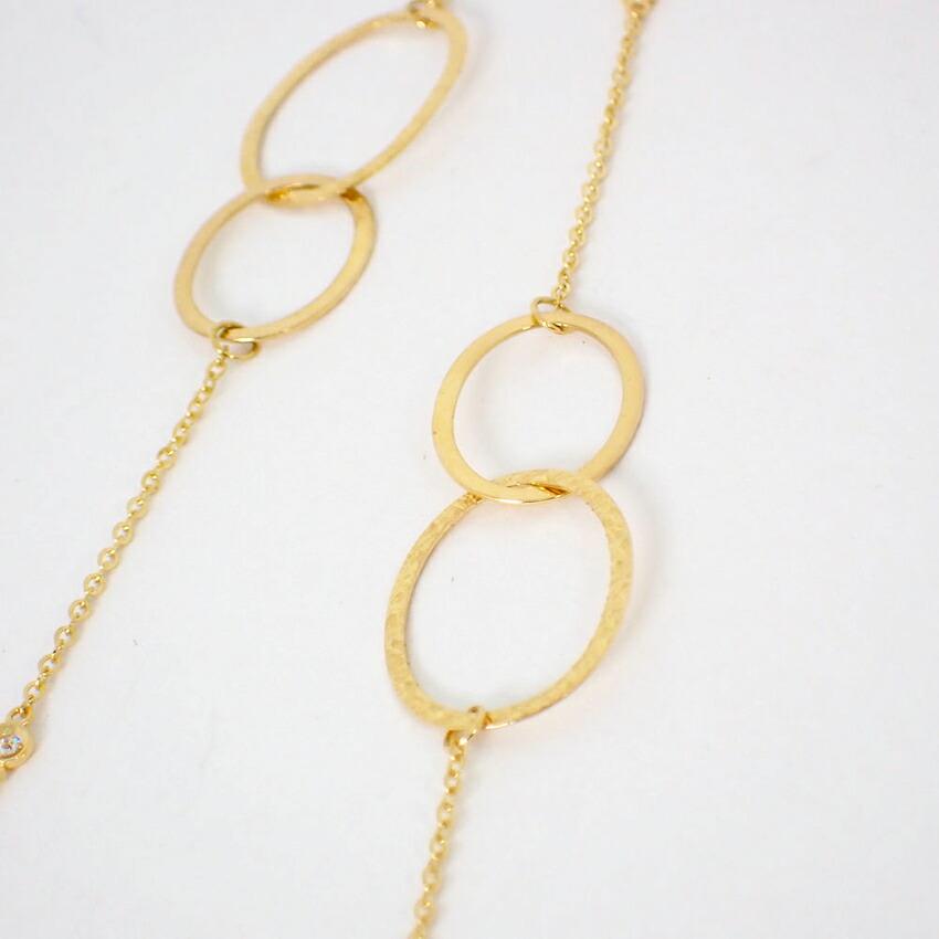 [Used] K18 Diamond Necklace/j59-3