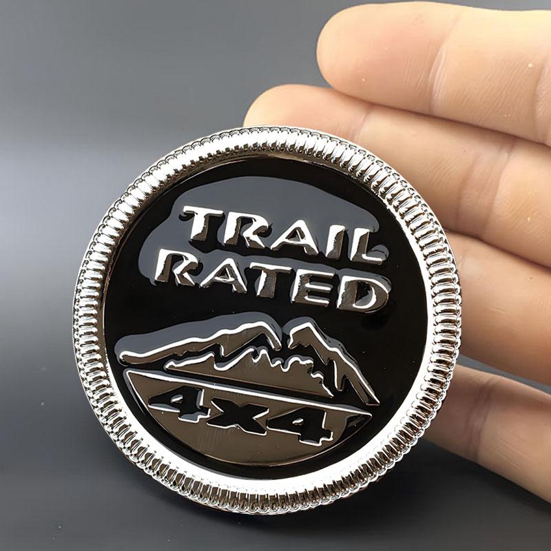 Metal Emblem Sticker Badge Body Trunk Snow Mountain Design Sticker For Jeep Wrangler Rubicon Renegade Compass Grand Cherokee jk