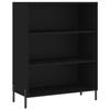 VidaXL Armoire à étagères noir 69,5x32,5x90 cm bois d'ingénierie 828373
