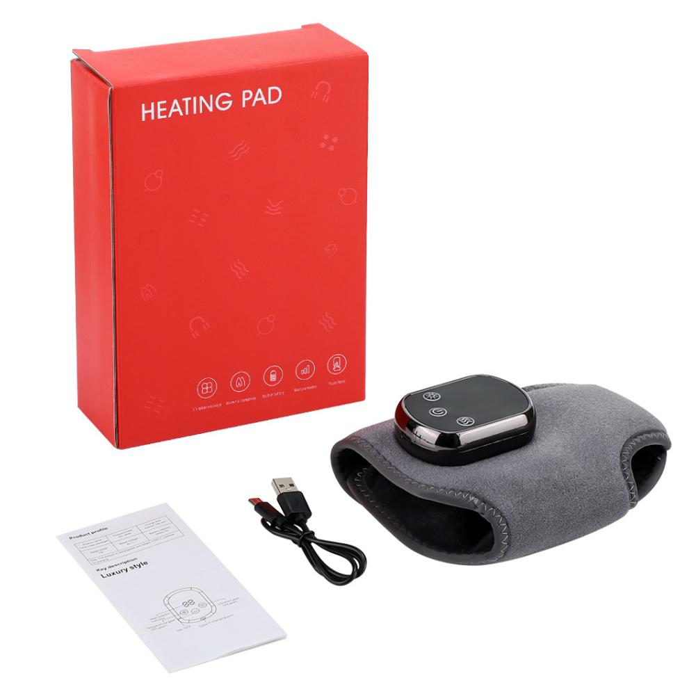 Heated Ankle Massager Hot Compresses Vibration Massage Breathable Material Cold Feet Warming Wrap USB FootAnkle Joint Protection