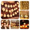 Led Battery Snowman Santa Claus Elk Fairy String Lights Outdoor Xmas Decor Tree