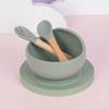 Flexible Spill-Proof Suction Bowl Anti-Slip Feeding Bowl Set  Children's Feeding
