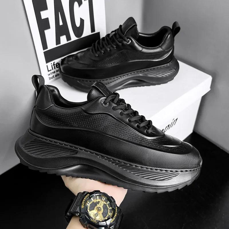 Fashion Spring Autumn Special Offer Men's Shoes New Thick Soled Height Increasing Outdoor Sports Shoes Fashion Flat Casual Shoes Sneaker