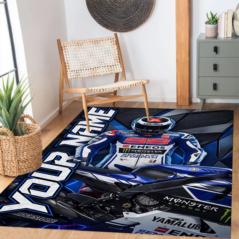 Jorge Lorenzo Customize Your Name Area Rug Design For Study Room Dining Room Foyer Entryway Antislip Rug Decorate Offices Spiritual Gift