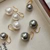 S Home Australia White Grey Pearl Earrings Femininity Internet Celebrity Stud Earrings Year Ear