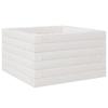 VidaXL Jardinière blanc 40x40x23 cm bois de pin massif, jardinière d'extérieur, bac à fleurs, boîte à plantes, jardinière de 847179