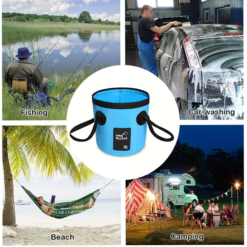12L Super Lightweight Foldable Water Bucket Ultimate Camping Hiking Fishing Companion Durable Compact Versatile for Washing Need