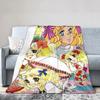 Candy Candy Japanese Cute Girl Fleece Throw Blanket Anime Manga Design for Bed Office Lightweight Knitted Multifunction Blanket