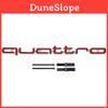 Emblema Cromato Stile Rs Quattro Griglia Anteriore Lunga Emblema Cofano, Accessorio Decorativo Esterno per Auto