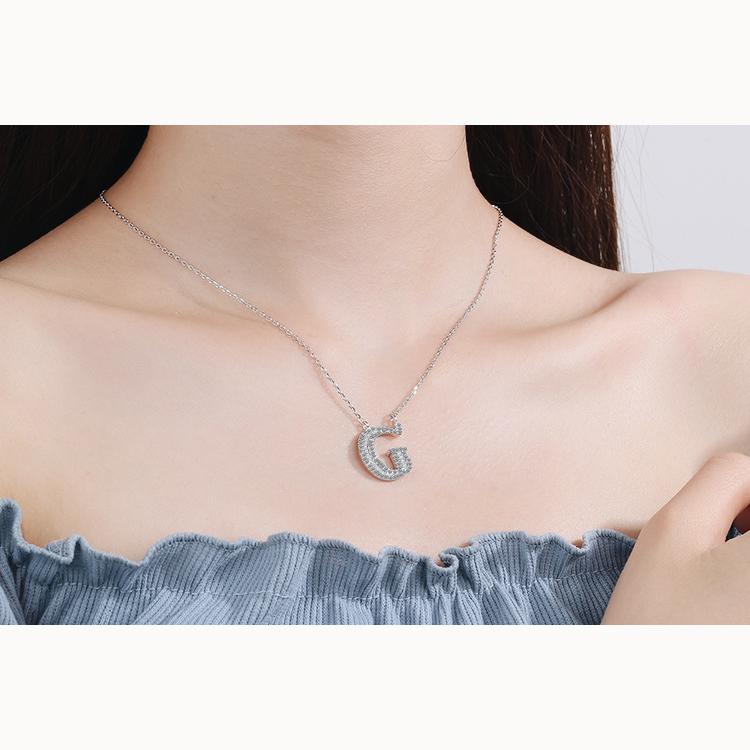 26 Letters of The Alphabet Necklace Female Romantic Travel with The Same Short Section of The Collarbone Chain Valentine's Day Gifts Necklace