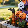 1Pcs Halloween Witch Legs With Stakes, Halloween Witch Prop Decoration, Halloween Decorations For Outdoor Garden , Indoor Outdoor Halloween Decor