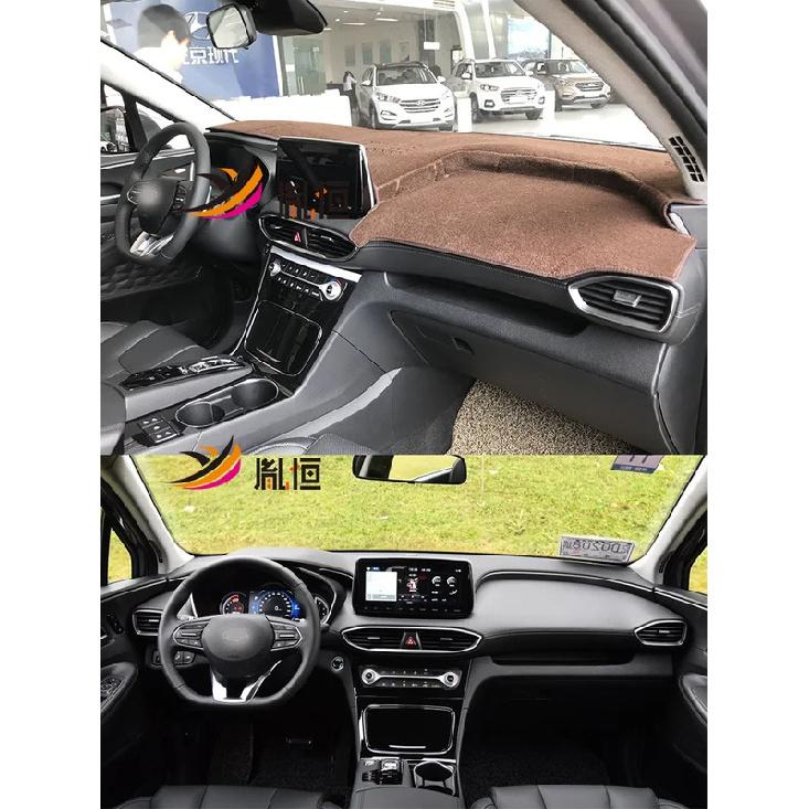 For Hyundai Santa Fe Mk4 Dashboard Cover trument Panel Protective Pad Dash Mat Anti-Dirt Proof Ornaments